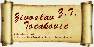 Živoslav Točaković vizit kartica